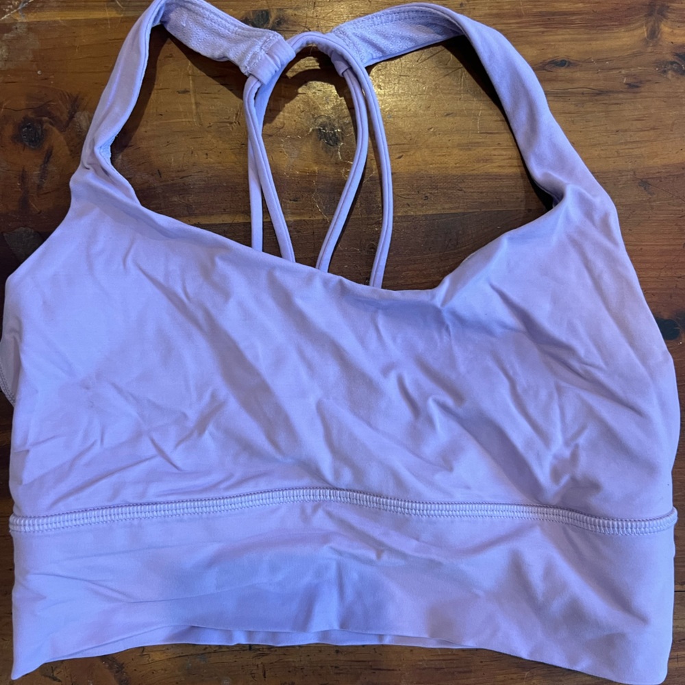 Purple lilac lulu lemon sports bra size 2